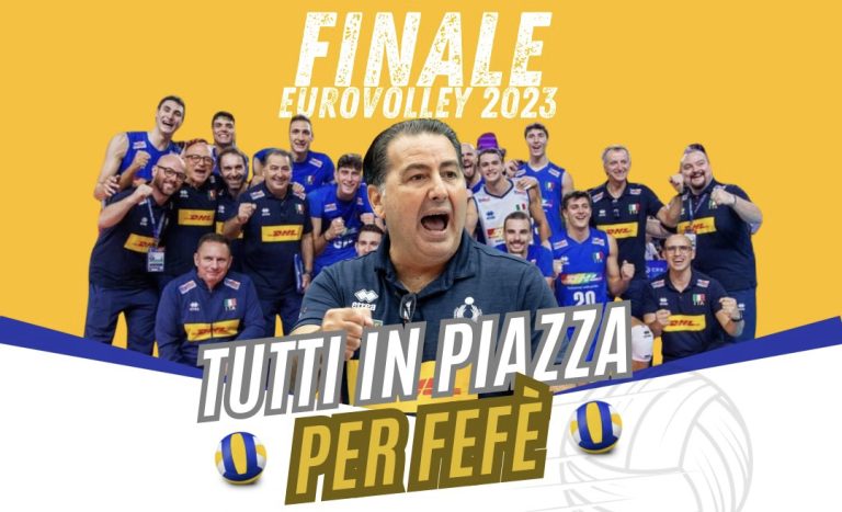 Squinzano si tinge d’azzurro per Fefè e la finale di Eurovolley 2023: maxischermo in Piazza Plebiscito